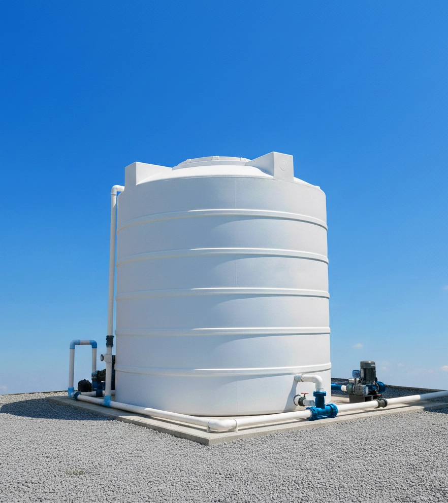 Water tank cleaning and disinfection